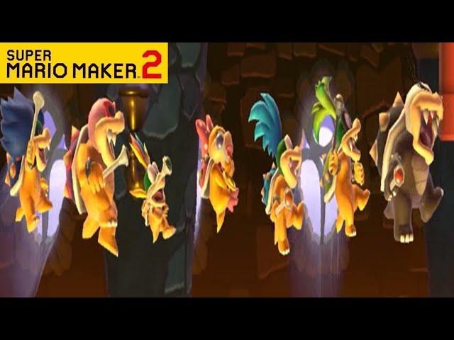 SUPER MARIO MAKER 2 - KOOPALINGS BOSS RUSH, AUTO LEVEL STAGES [Nintendo Switch]