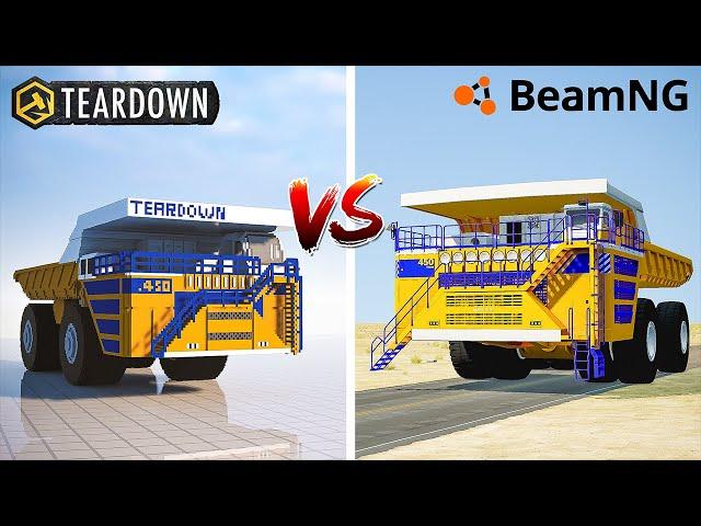 Teardown BELAZ vs BeamNG Drive BELAZ