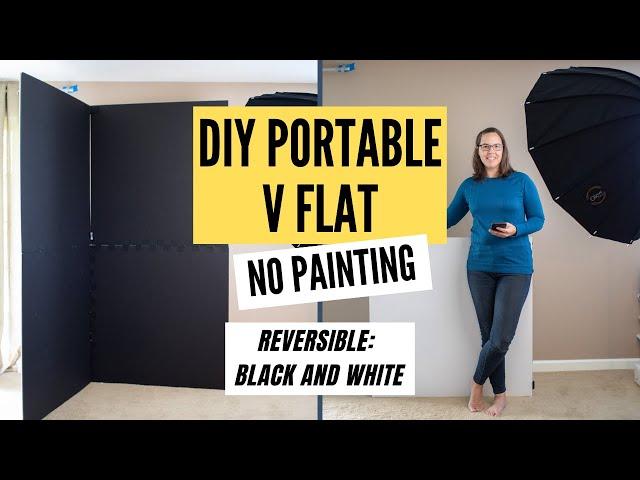 DIY Portable Black and White V Flat, No Painting Necessary