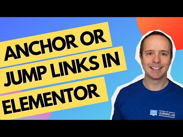 Create Anchor Links To Another Page In Elementor