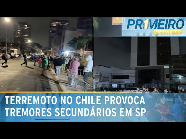 Tremor sentido em SP não gera danos significativos, afirma Defesa Civil |Primeiro Impacto (19/07/24)