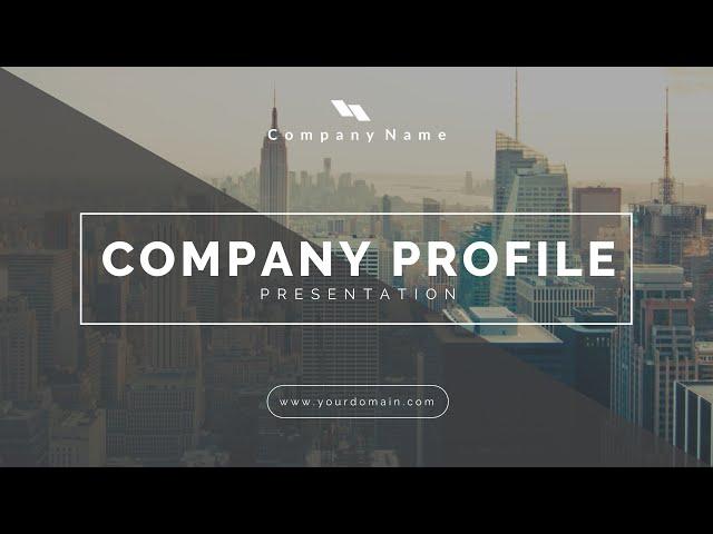 Create Professional Company Profile Video