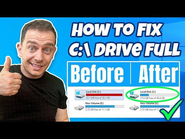 How to Fix Windows 10 C Drive Full (Delete Temporary Files)