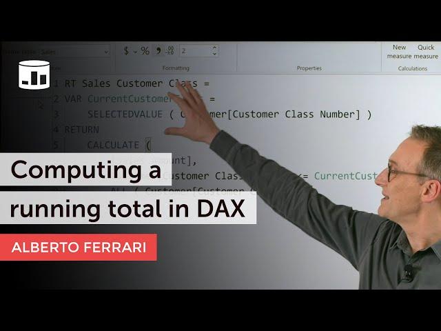 Computing a running total in DAX