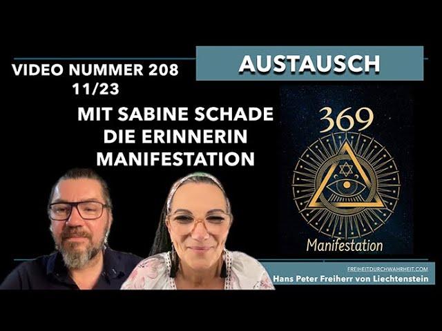 208. Manifestieren - Was Du wissen musst! - Sabine - Die Erinnerin mit Hans Peter