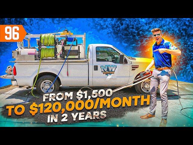 21 Year Old Starts a $120,000 Monthly Pressure Washing Business