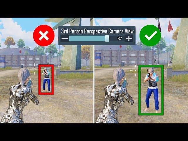 This Setting Will Improve Your Headshots And Aim | 3rd Person Perspective Camera View | PUBG MOBILE