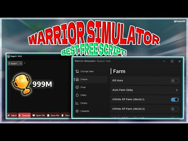 [NEW] The Best WARRIOR SIMULATOR SCRIPT HACK | Inf Coins + Inf XP |