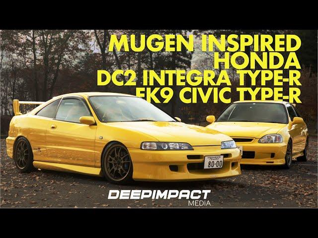 Seiya and Shizuku's Mugen Inspired Honda Integra Type-R DC2  × Civic Type-R EK9 [4K]