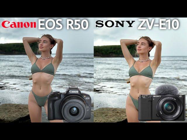 Canon Eos R50 VS Sony ZV-E10 Camera Test Comparison