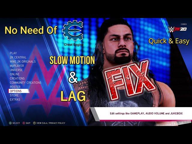 WWE 2k20 Slow Motion & Lag Fix 2023 | Quick & Easy Way To Fix Lag Issue WWE 2k20 PC