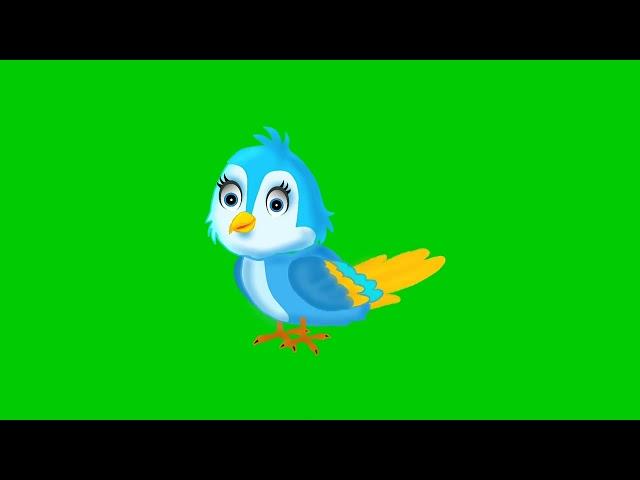 Talking bird, free green screen, tooni, copyright free