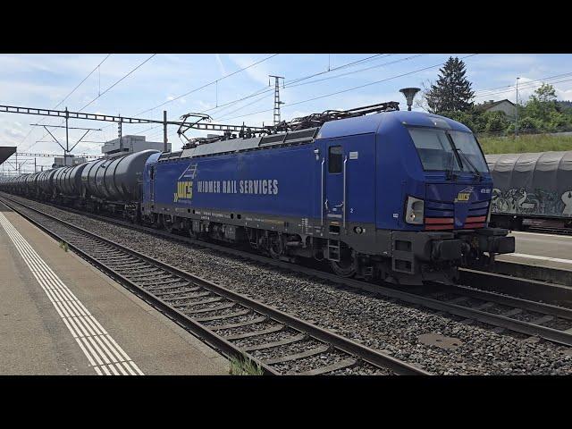 Güterzüge Durchfahrt Killwangen #eisenbahn #train #trainspotting #zug #fy #sbb #güterzug