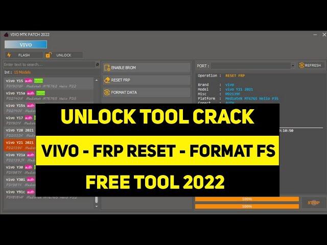 Vivo All Android Mtk Pattern Password Unlock Tool Free | Unlock Tool Crack