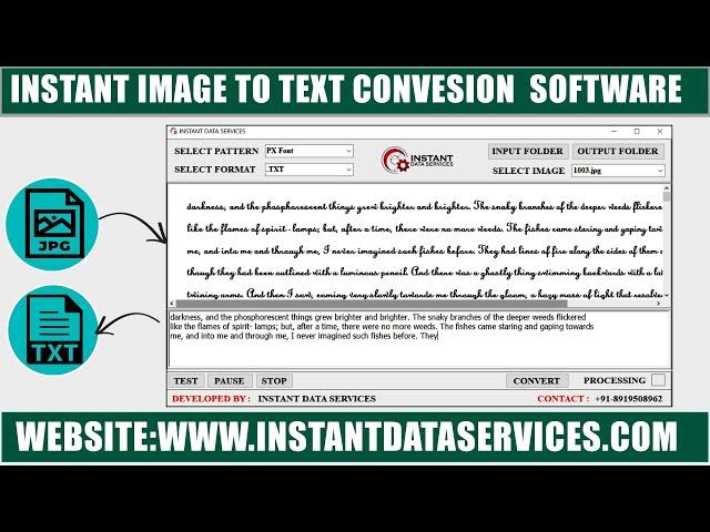 Image to Notepad Data Entry Software | Image to Text Conversion Software