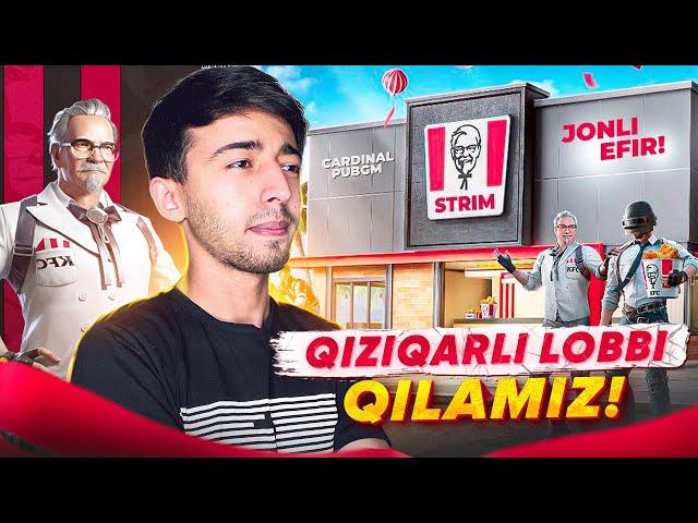 QIZIQARLI LOBBI QILAMIZ STRIM PUBG MOBILE!!!