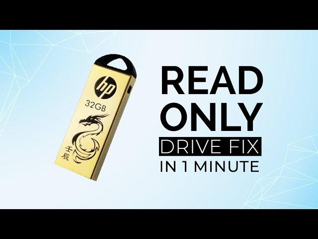 HP USB Drive Read-Only Bug FIX [Easy & Fast]