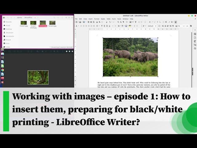 Working with images – episode 1: How to insert and prepare them for black/white printing?