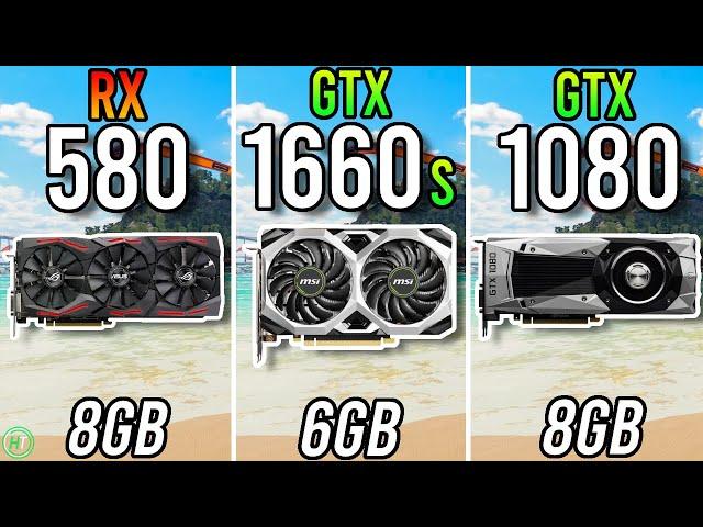 RX 580 8GB vs GTX 1660 Super vs GTX 1080