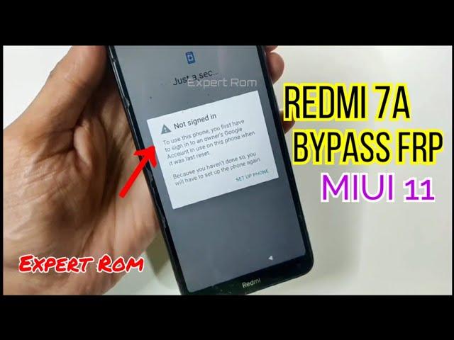 Redmi 7A Miui 11 Bypass Frp Google Account Lock Without Pc | This Device Not Signed In