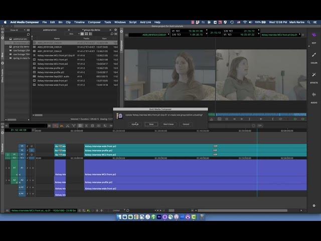Avid quick tutorial: Auto Sequence to sync clips and multiple cameras