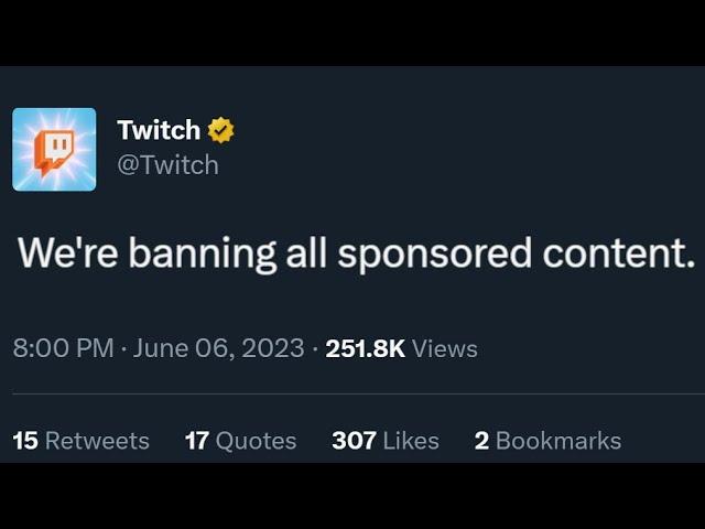  Twitch Will BAN Sponsored Content - Everything You Need To Know (Plus How To Stream On TikTok)