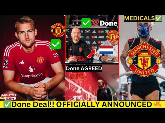 DEAL COMPLETE!! MAN UNITED WIN RACE TO SIGN €50M DUTCH DEFENDER TO REPLACE OUTGOING VARANE #mufc