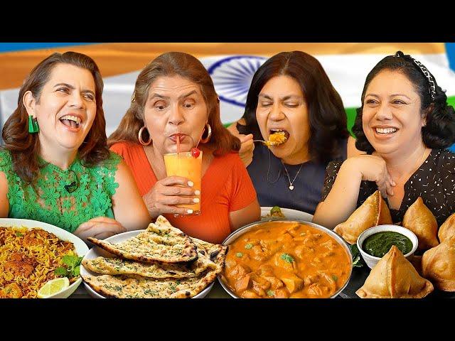 Mexican Moms Try Indian Food!