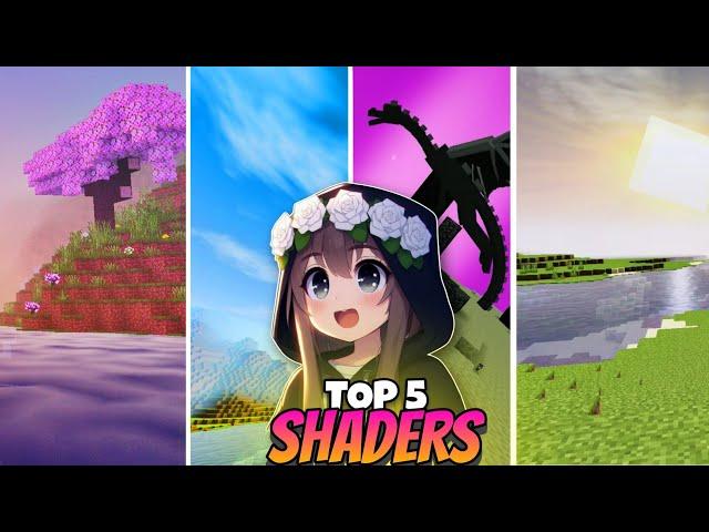 Top 5 Best SHADERS for Minecraft PE 1.21 ( MUST WATCH )