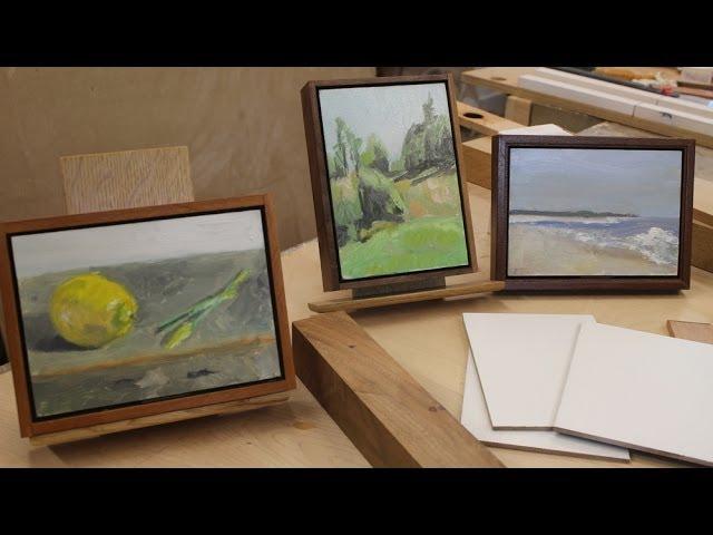 Art Lesson #16- A Simple Way to Frame Paintings on Panel