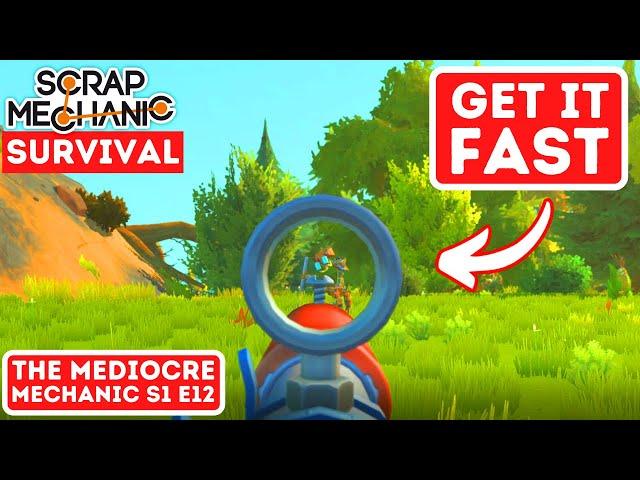 How to Get the SPUD GUN in Scrap Mechanic Survival | The Mediocre Mechanic S1 E12