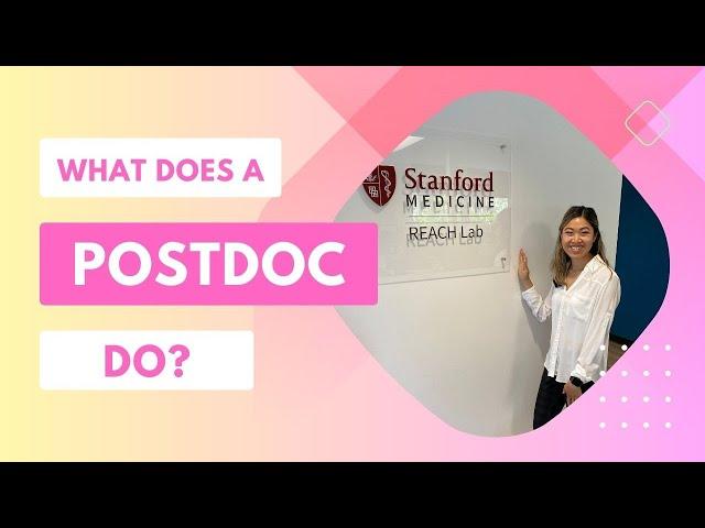 What is a Postdoc? - Goals of a Stanford Postdoctoral Researcher