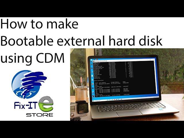 Use CMD (Command Promt) to make a bootable external hard drive
