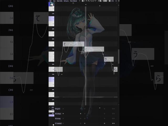 Virtual girl Cipher sings with AI generated pitch #diffsinger #cover #vocaloid #music