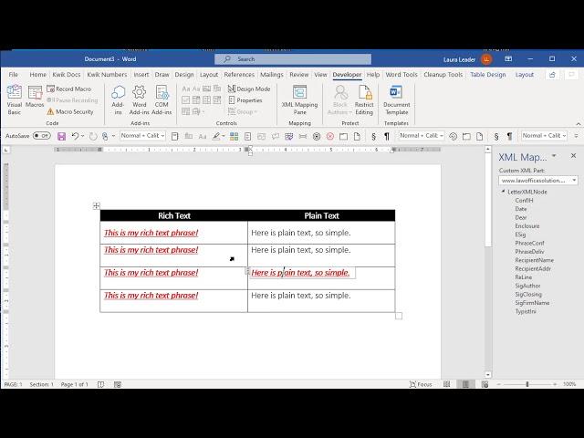 Format copies of one content control different ways in one document