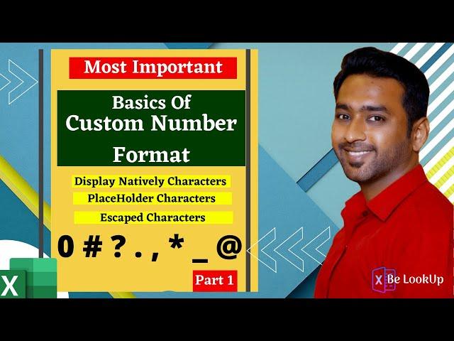 30- Basics of Custom Number Formats (Part -1) | SMART Ways to use Custom Formatting | BeLookup