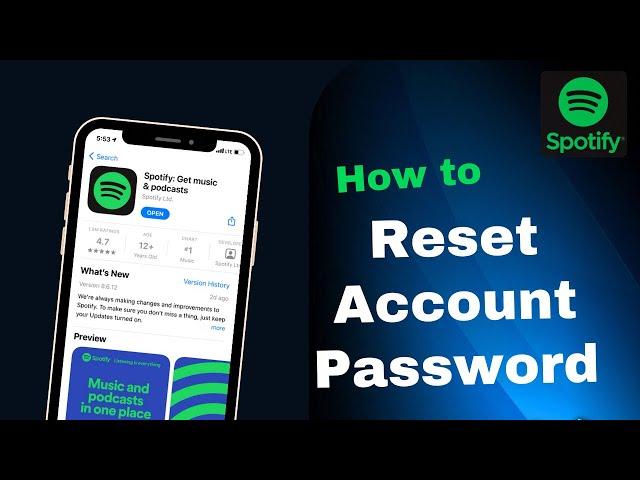 How To Reset Spotify Password | Recover Spotify Account