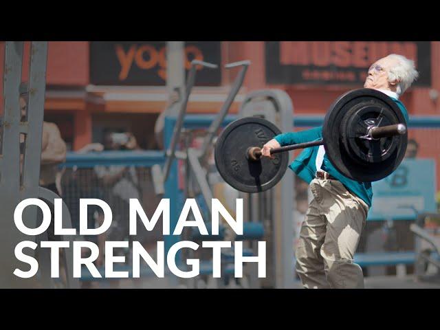 Old Man Strength At Muscle Beach