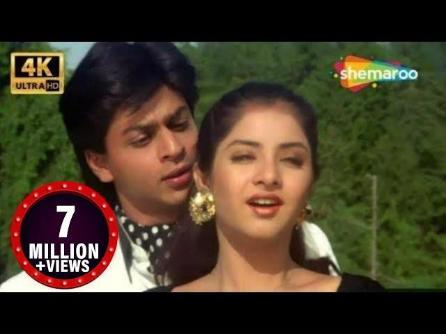 Aisi Deewangi Dekhi Nahi - 4K Song | Deewana | Shah Rukh Khan, Divya Bharti | Best Romantic Song