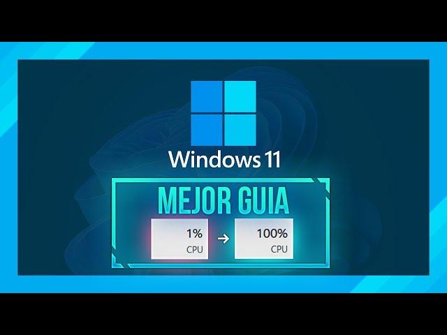  GUÍA DEFINITIVA de Optimización de Rendimiento en Windows 11/10/8 *funciona en tostadoras también*