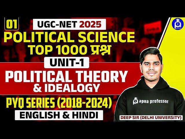 UGC -NET Political Science 2025 | Top1000 प्रश्न Unit1- Political Theory & idealogy|  @DrLokeshBali​