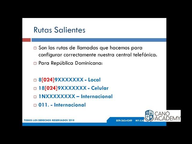 Centrales Asterisk - Teoría de rutas salientes