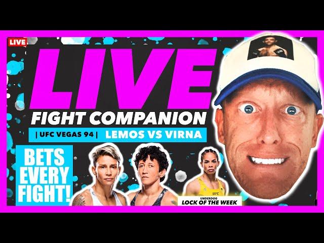 FIGHT COMPANION | UFC VEGAS 94 | Lemos vs Virna | LIVE STREAM | #UFCVegas94