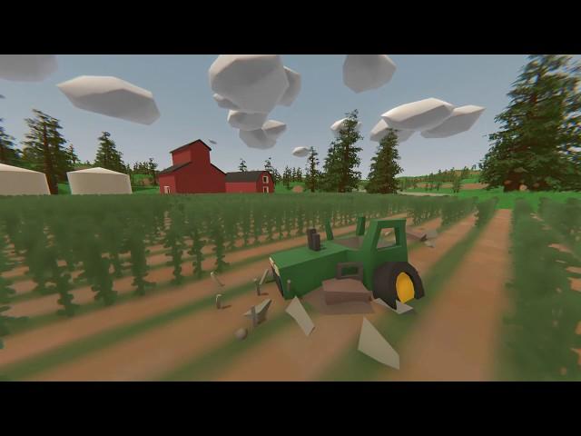 Unturned Timelapse - Broken Tractor in a Field on a Farm | | 60fps