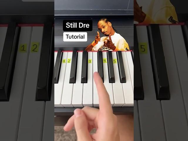 How to Play Still Dre on the Piano #easy #piano #tutorial