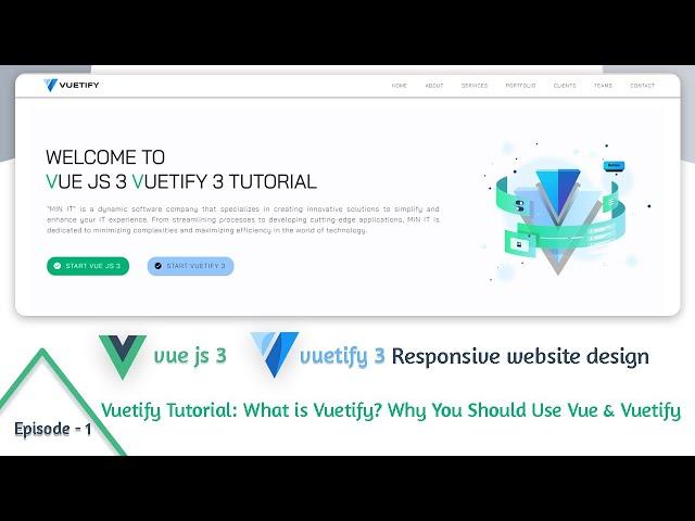 Vuetify Tutorial Bangla: What is Vuetify? Why You Should Use Vue 3 with Vuetify 3 | Vuetify Part -1