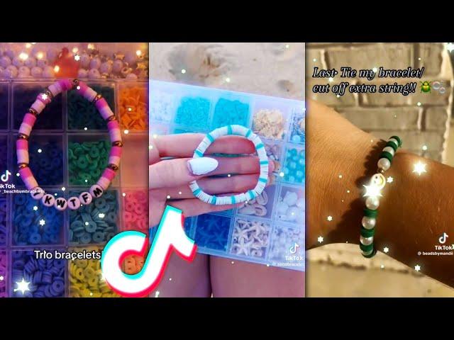 Clay Bead Bracelet TikTok Compilation ️ Making Bracelet Edits  Small Business #226