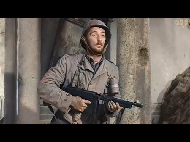 Action, War | Story of G.I. Joe (1945) | Robert Mitchum | Colorized movie | subtitles