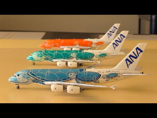 Unboxing All Three JC Wings ANA A380's In The 'Honu' Liveries