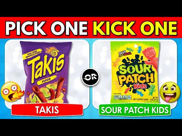 Pick One, Kick One... Spicy VS Sour JUNK FOOD ️